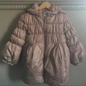 Gap Warmest Down Peplum Coat w/Fleece Hat